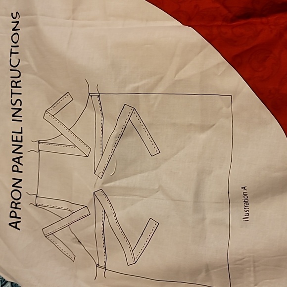 NWOT JoAnn Fabrics Easy Sew Apron Panel "Poinsettia" - Picture 6 of 7